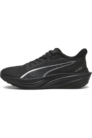 PUMA Unisex Darter Pro WTR Road Running Shoe, Black Silver, 36 EU