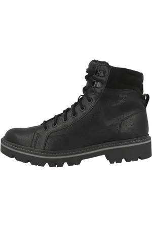QS by s.Oliver Herren Stiefeletten zum Schnüren aus Kunstleder Gefüttert (Black), 40