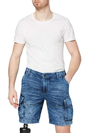 Desigual Mens Denim_Daniel Shorts, Blue, 36