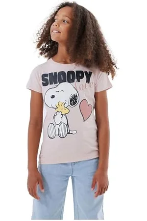 NAME IT Mädchen Nkfnanni Snoopy Top Noos Vde T-Shirt, , 116 EU