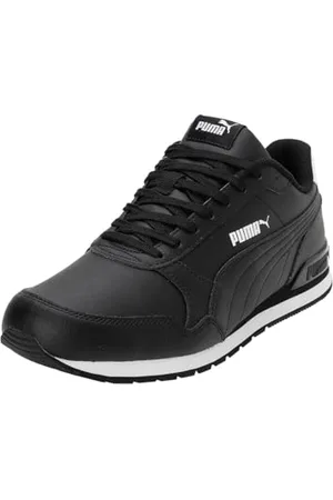 PUMA Unisex ST Runner v2 Full L Low-Top Trainer, Black- Black- White, 39 EU