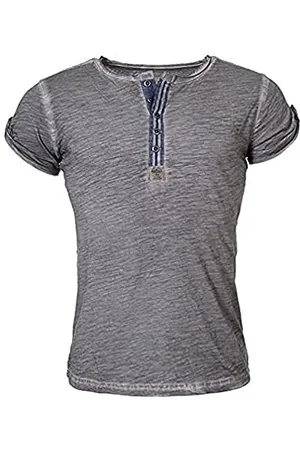 Key Largo Herren Arena Button T-Shirt, , XL