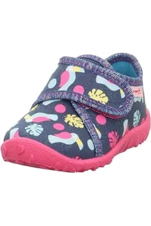 Superfit Spotty Hausschuh, Dunkelblau/Mehrfarbig 8160, 24 EU