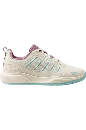 K-Swiss Damen Ultra Court Padel Tennis Shoe, WHT/Lilas/PASTELTURQUOISE, 40 EU