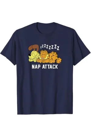 Garfield T-Shirt mit Odie Motiv - Klassisch, Kurzarm, , S - Herren, Unisex, Cartoon, Katzen, Zzzz