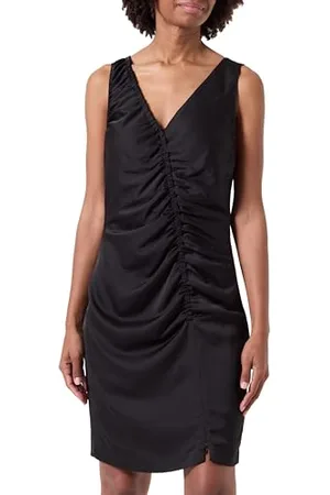 Pinko Damen Antenor Satin Mat Lässiges Kleid, , 30