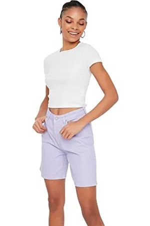 Trendyol Damen Long Denim Shorts. Casual Shorts, , 38 EU