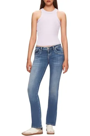 LTB Damen Molly 400 - Bootcut Low Rise Basic-5-Pocket Medium Wash aus Baumwollgemisch - Größe W31L32