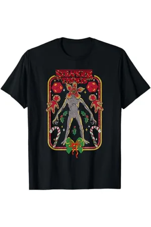 Stranger Things Christmas Hellfire Demogorgon Lebkuchen T-Shirt