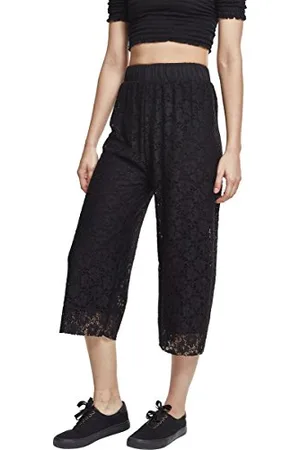 Urban classics Damen TB2236-Ladies Laces Culotte Hose, (Black 00007), W26 (XS)
