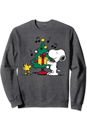 Peanuts Snoopy and Woodstock Feiertags-Weihnachtsbaum Sweatshirt