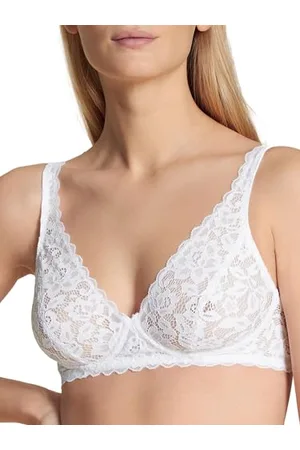 Calida Natural Comfort Lace Spitzen-BH Damen, verstellbare Träger, ohne Schale, bügellos