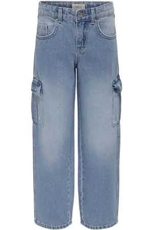 ONLY Mädchen Kogharmony Wide Carrot Pim Noos Cargohose, , 122 EU