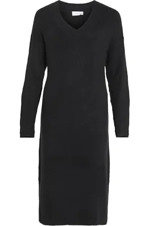 VILA VIMA V-Neck L/S Knit Dress - NOOS
