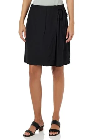 Kaffe Damen Wrap Knielänge, elastische Taille, gerade Passform Skirt, , 36