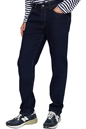 Trendyol Herren Normal Waist Straight Leg Regular fit Jeans Hose, Marineblau-2001, 48