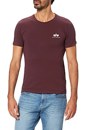 Alpha Industries Herren Basic T Small Logo T-Shirt, Blickdicht, , S