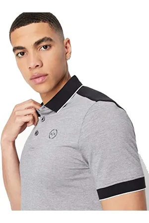 Armani Exchange Herren The, Not So Basic After All Poloshirt, Black, L