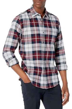 Amazon Herren Langarmhemd aus Flanell (in Übergröße erhältlich), , M