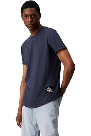 Calvin Klein Herren Badge Turn Up Sleeve J30j323482 Kurzarm Strickoberteile, , XXS