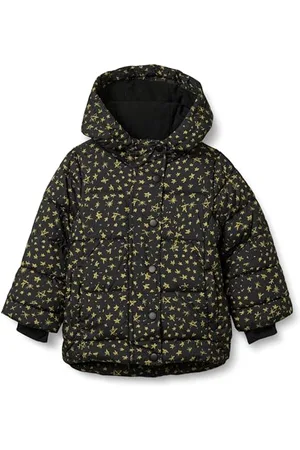 Amazon Mädchen Schwere Pufferjacke mit Kapuze, , 6-7 Jahre