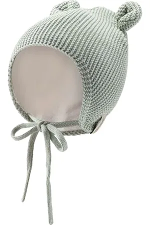 Sterntaler Strickmütze aus Baumwolle (Bio) - GOTS Unisex Baby Strickmütze mit kleinen, angesetzten Öhrchen - Wintermütze mit flauschigem Baumwollfutter, Ohrenklappen und Bindeband - , 39