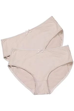 Ulla Popken Damen Slips, 2er-Pack Slip, , 54-56
