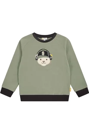 Steiff Sweatshirt EU Größe 92 , Jungen Langarm-Sweatshirt, Longsleeve für Kinder, Pullover langärmelig, Kinderoberteil, ideales Basic Shirt, bequem und weich, waschmaschinenfest