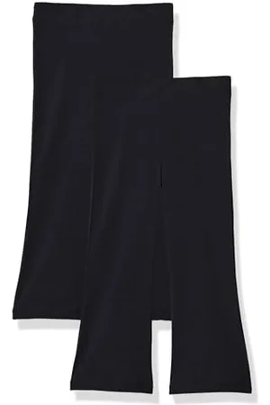Amazon Mädchen Schmal geschnittene Strickleggings mit ausgestelltem Bein, 2er-Pack, , 10 Jahre