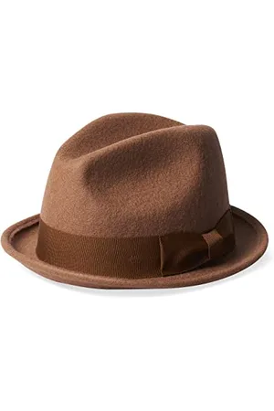 Brixton Unisex Staten Fedora, , One Size
