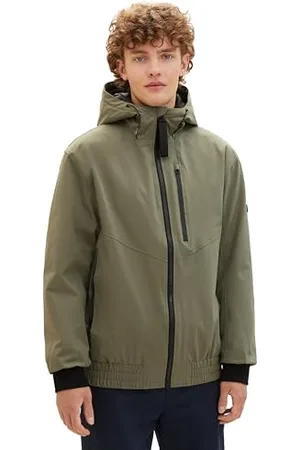TOM TAILOR Herren Windbreaker Jacke mit Kapuze, , S