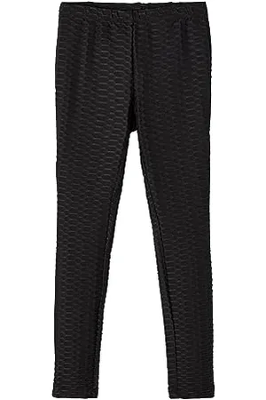 NAME IT KIDS Mädchen NKFOVISE NOOS Leggings, Black, 146