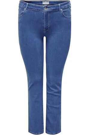ONLY Damen CARALICIA REG Strt DNM DOT187 Gerade Jeans, , 52W / 32L