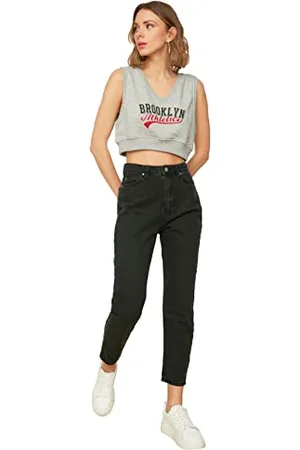 Trendyol Damen High Waist Mom Jeans, , 38 EU