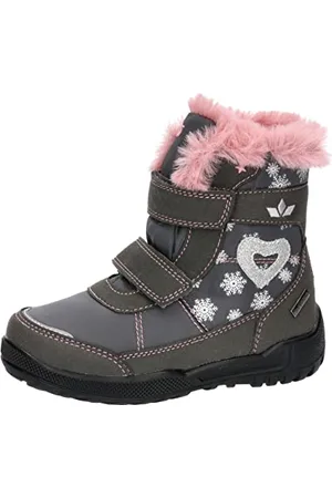 LICO Antonia V Schneestiefel, grau/rosa, 34 EU