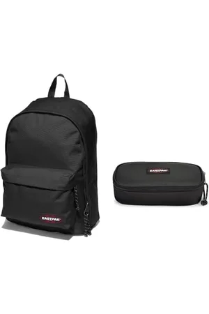 Eastpak OUT OF OFFICE Rucksack, 44 cm, 27 L, (Black) & Oval XL Single Federmäppchen, 22 cm, (Black)