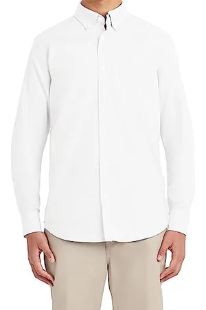 Nautica Herren School Uniform Long Sleeve Performance Oxford Shirt Hemd mit Button-Down-Kragen, , X-Groß