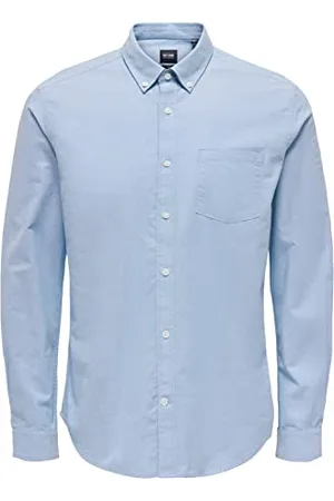 Only & Sons Herren Freizeit Hemd ONSNEIL Slim Fit XS S M L XL XXL Weiss Cotton, Größe:XXL, Farbe: 22019669