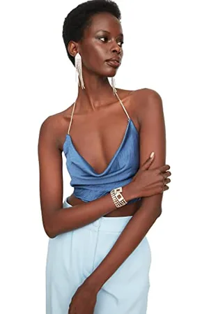 Trendyol Damen Detailed Satin Bustier, , 42 EU