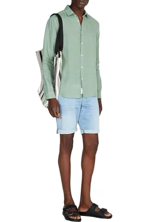 Sisley Mens 5BKUSQ029 Shirt, , XXL