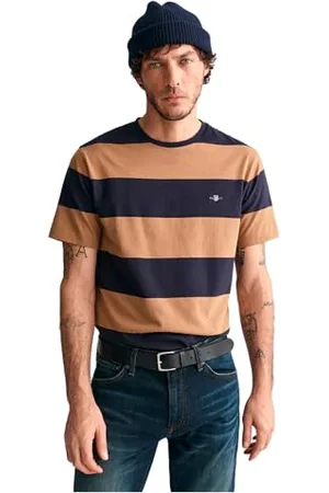 GANT Herren BAR Stripe SS T-Shirt, , L