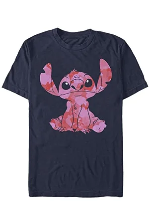 Disney Unisex Lilo & Stitch Stitch Heart Fill Organic Short Sleeve T-shirt T-Shirt, , XXL