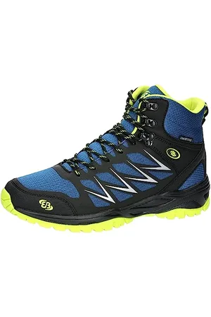BRUTTING Herren Norwalk High Traillaufschuh, Blau/Schwarz/Lemon, 37 EU