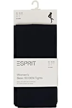 ESPRIT Damen Strumpfhose 50 DEN W Ti halb-blickdicht einfarbig 1 Stück, , 36-38