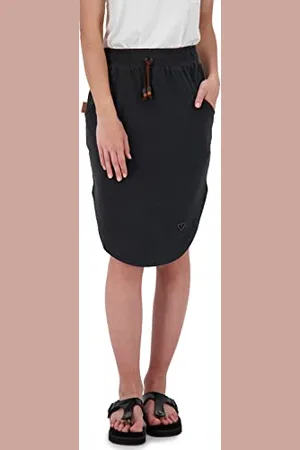 alife kickin ALIFE and Kickin HollyAK Skirt – Damen Jerseyrock Knielang – Bequemer & Lässiger Freizeitrock – Perfekter Rock für Sommer & Freizeit XS