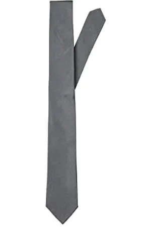 SELECTED Herren Slhnew Plain Tie 7 cm Noos B Krawatte, Grau, Einheitsgröße EU