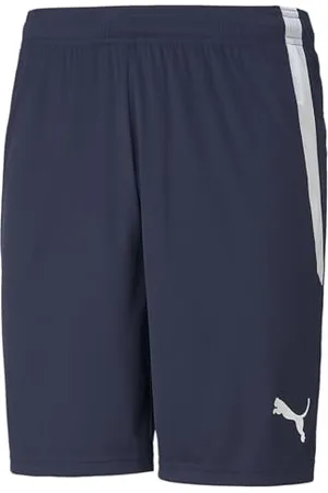 PUMA Herren Teamliga 8" Shorts, Peacoat/Weiß, XL