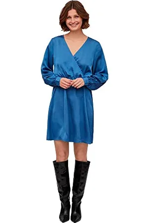 VILA VIELLETTE WRAP L/S Dress/SU- NOOS