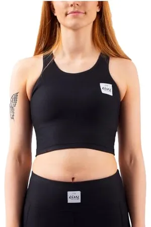 Eivy Damen Cover Up Rib Top Trägershirt/Cami Shirt, Black, XXL