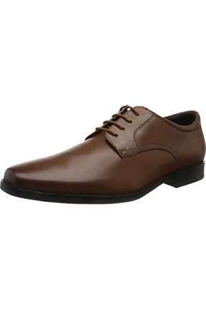 Clarks Herren Howard Walk Oxford-Schuh, Dunkelbraunes Leder, 45 EU